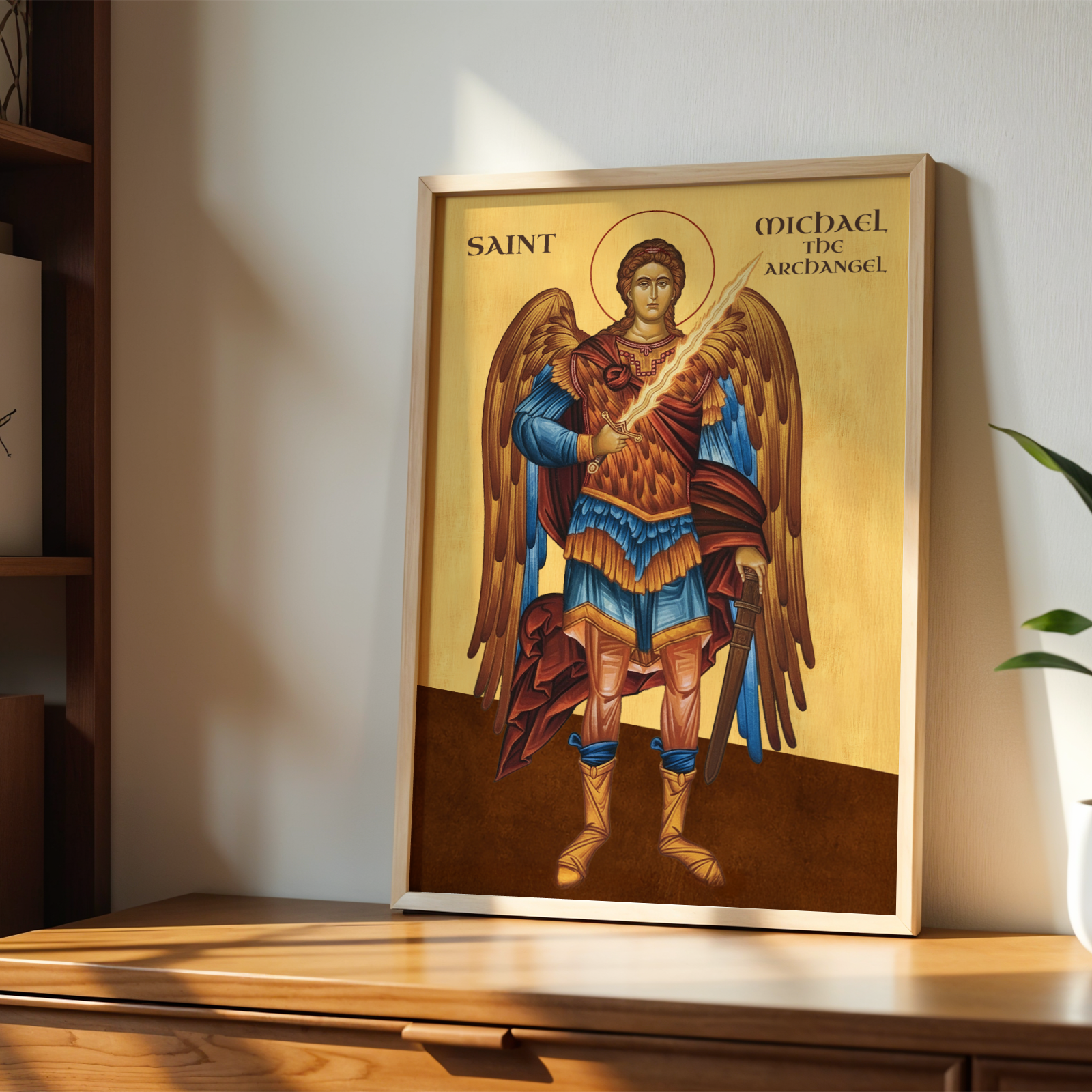 Saint Michael the Archangel Orthodox Icon Wall Art, Confirmation Gift, Protection Gift, Holygraceart