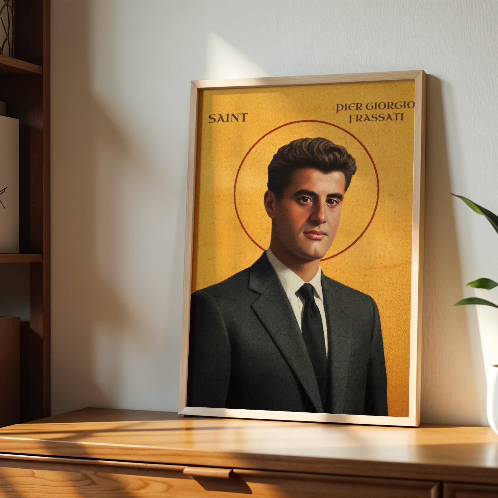 Saint Pier Giorgio Frassati Icon Wall Art, Student Gift Orthodox Print, Holygraceart