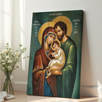 Holy Family Icon Print, Wedding Gift, Marriage Blessing Gift, Orthodox Wall Art
