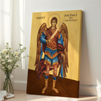 Saint Michael the Archangel Orthodox Icon Wall Art, Confirmation Gift, Protection Gift, Holygraceart