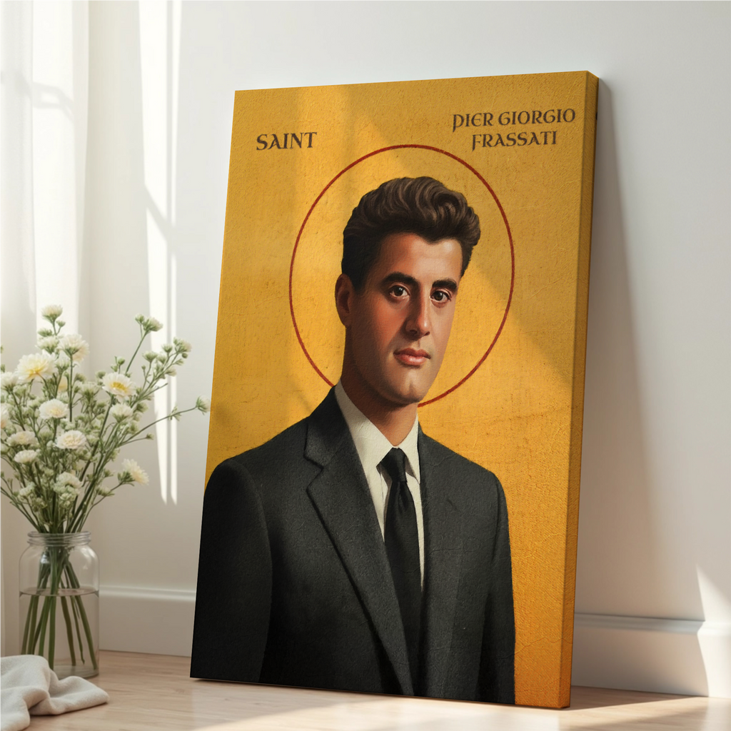 Saint Pier Giorgio Frassati Icon Wall Art, Student Gift Orthodox Print, Holygraceart