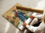 The Good Shepherd Icon Print, Baptism Gift, Sacred Wall Art for Prayer Corner, Holygraceart