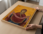 The Holy Protection of the Theotokos Icon Print, Family Gift, Home Altar Wall Art