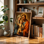 Holy Family Wall Art, Wedding and Housewarming Gift, Catholic Home Decor
