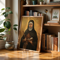 Saint Catherine of Bologna Icon Print, Artist Gift, Creative Faith Decor, Holygraceart