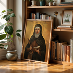 Saint Catherine of Bologna Icon Print, Artist Gift, Creative Faith Decor, Holygraceart
