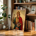 Saint Florian Icon Print, Firefighter Gift, Protection and House Blessing