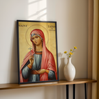 Saint Lydia of Thyatira Icon Print, Merchant Gift, Business Blessing Wall Art