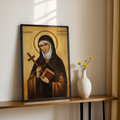 Saint Edith Stein Icon Print, Women of Faith Gift, Orthodox Wall Art, Holygraceart
