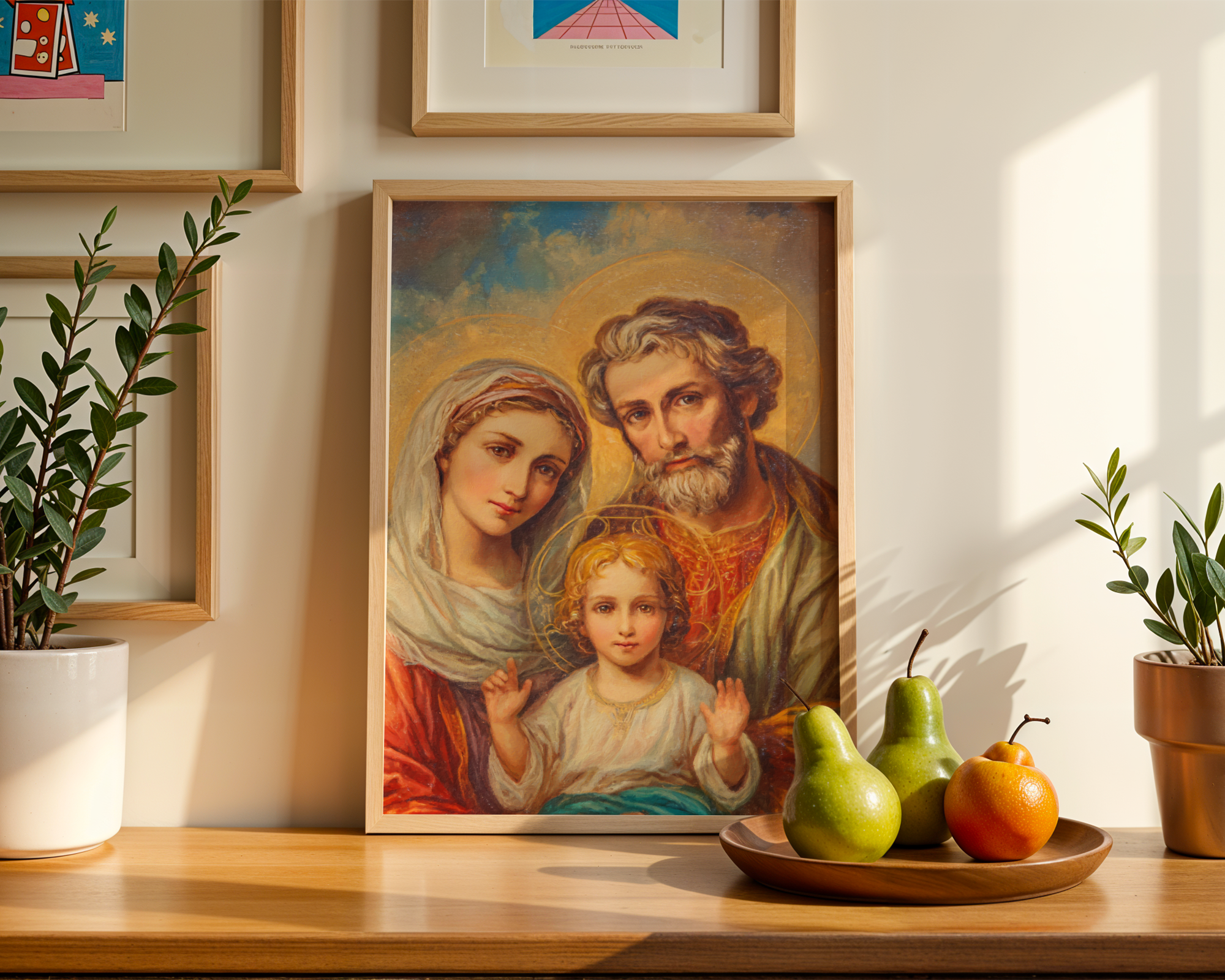 Holy Family Wall Art Print, Wedding and Housewarming Gift, Catholic Home Decor, Holygraceart