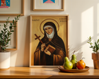 Saint Edith Stein Icon Print, Women of Faith Gift, Orthodox Wall Art, Holygraceart