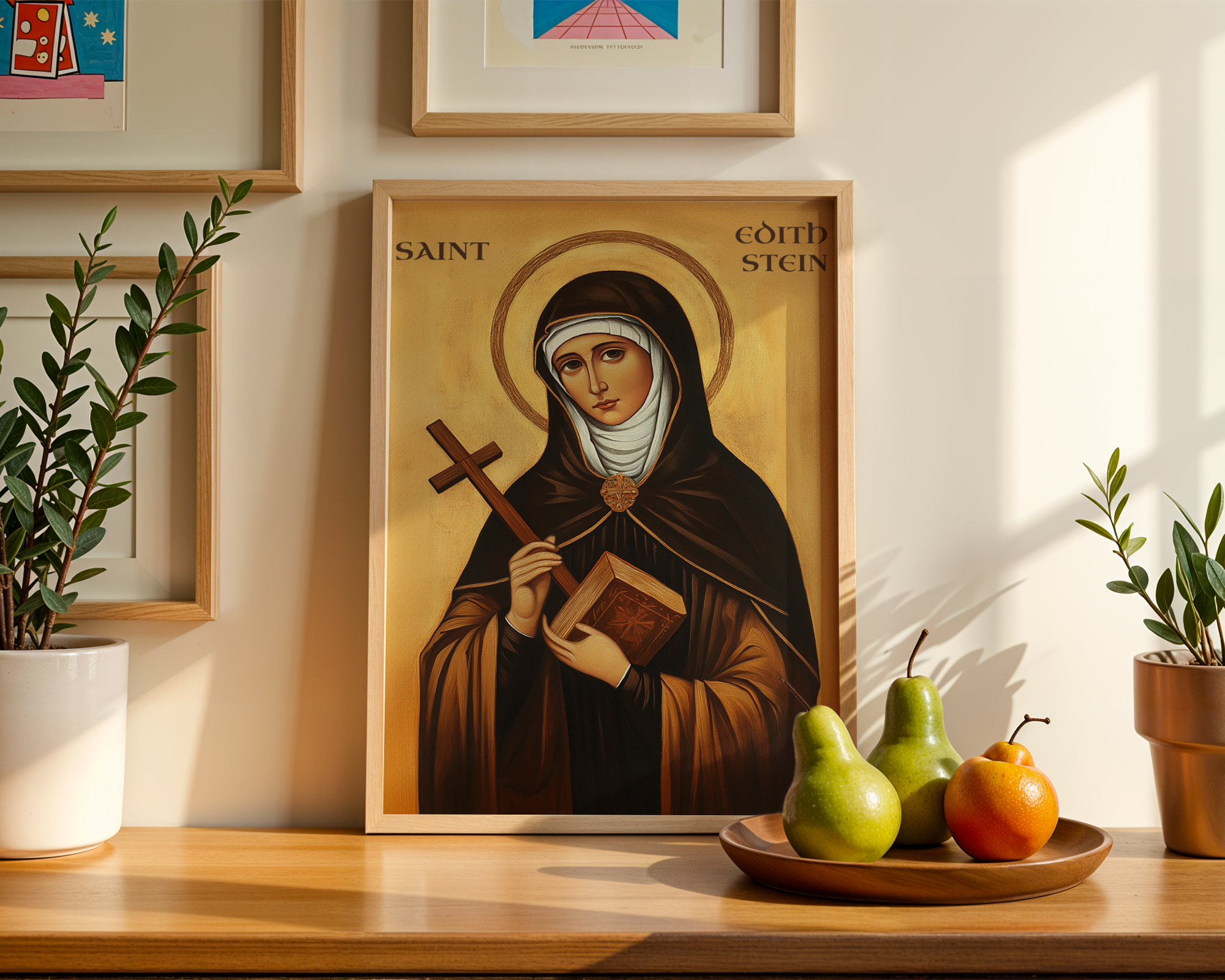Saint Edith Stein Icon Print, Women of Faith Gift, Orthodox Wall Art, Holygraceart