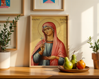 Saint Lydia of Thyatira Icon Print, Merchant Gift, Business Blessing Wall Art