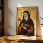 Saint Edith Stein Icon Print, Women of Faith Gift, Orthodox Wall Art, Holygraceart