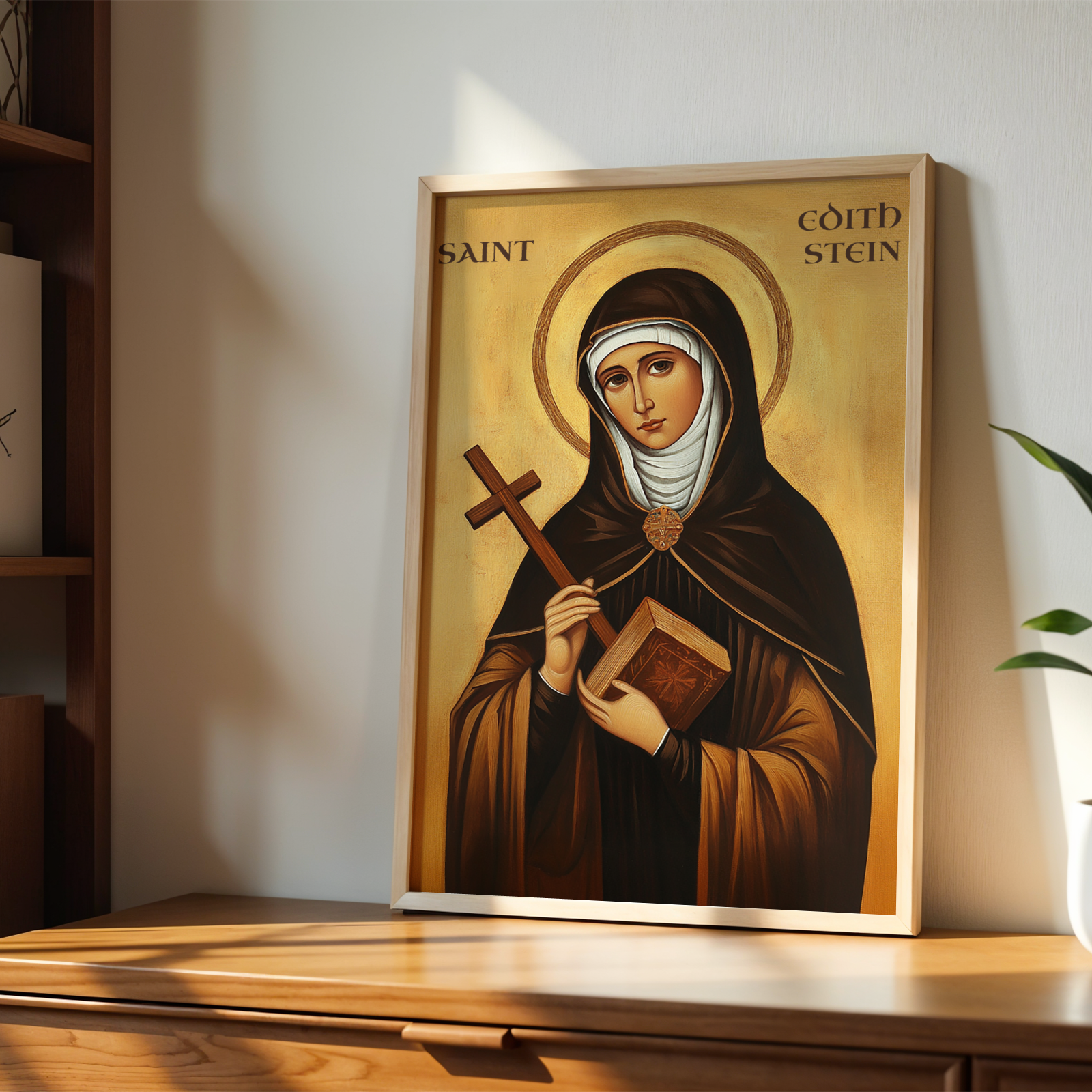 Saint Edith Stein Icon Print, Women of Faith Gift, Orthodox Wall Art, Holygraceart