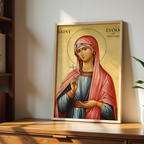 Saint Lydia of Thyatira Icon Print, Merchant Gift, Business Blessing Wall Art