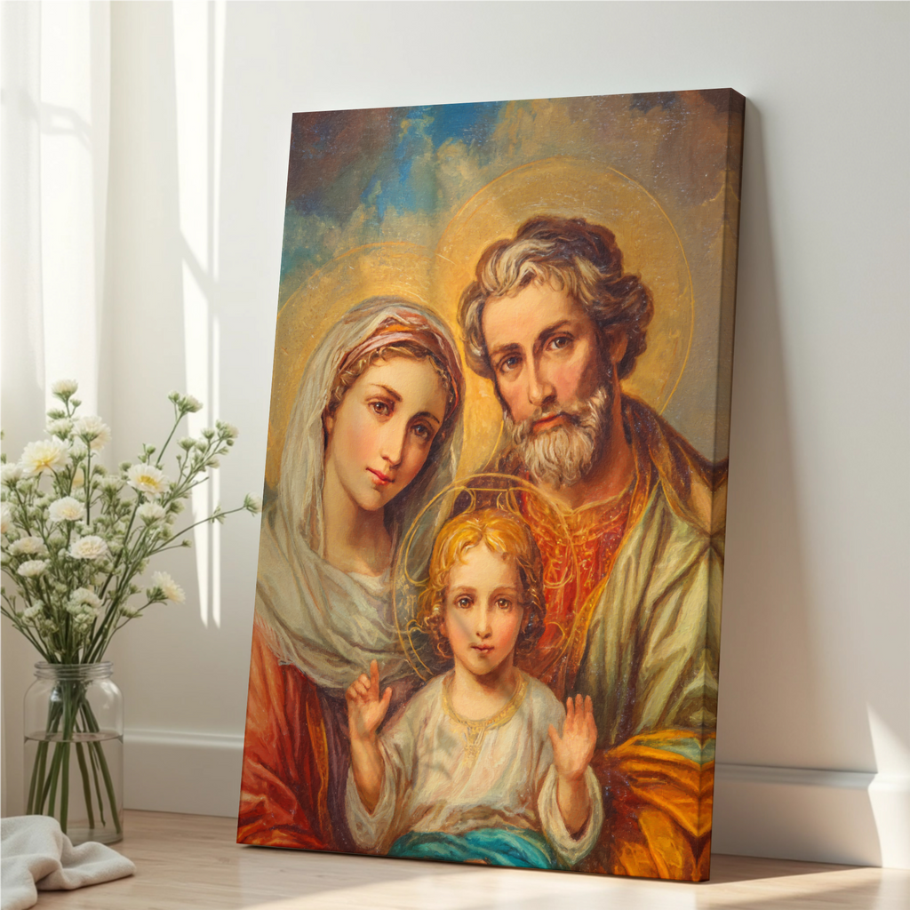 Holy Family Wall Art Print, Wedding and Housewarming Gift, Catholic Home Decor, Holygraceart
