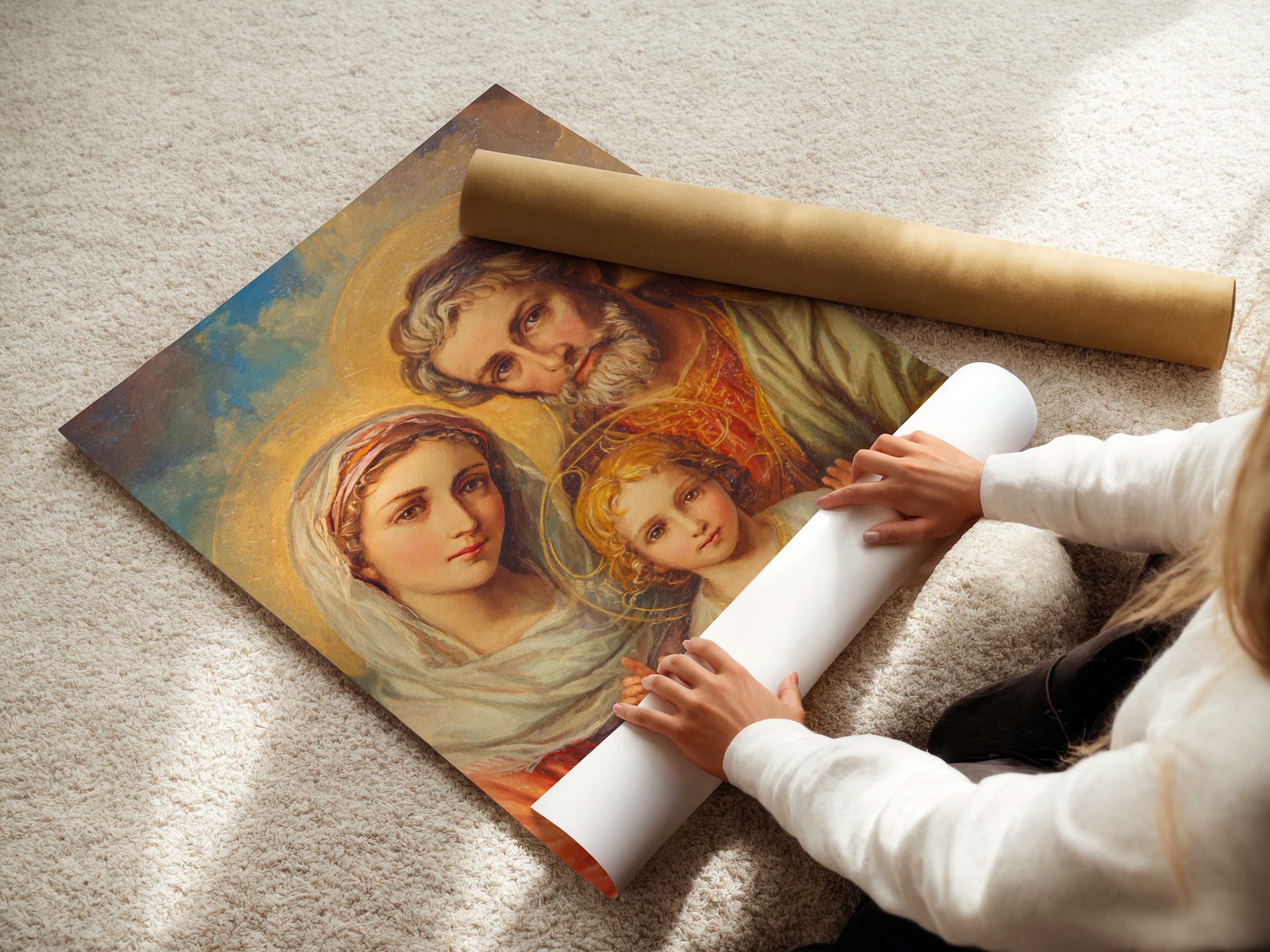 Holy Family Wall Art Print, Wedding and Housewarming Gift, Catholic Home Decor, Holygraceart