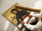 Saint Elizabeth Ann Seton Icon Wall Art, Teaching and Motherhood Gift Orthodox Decor