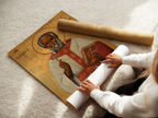 Saint Frumentius Icon Wall Art, Missionary Bishop Gift, Ethiopian Faith Orthodox