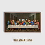 Last Supper Canvas Painting, Leonardo Da Vinci Inspired Christian Home Decor
