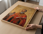 Saint Augustine of Hippo Icon Print, Doctor of the Church Gift Byzantine Home Altar