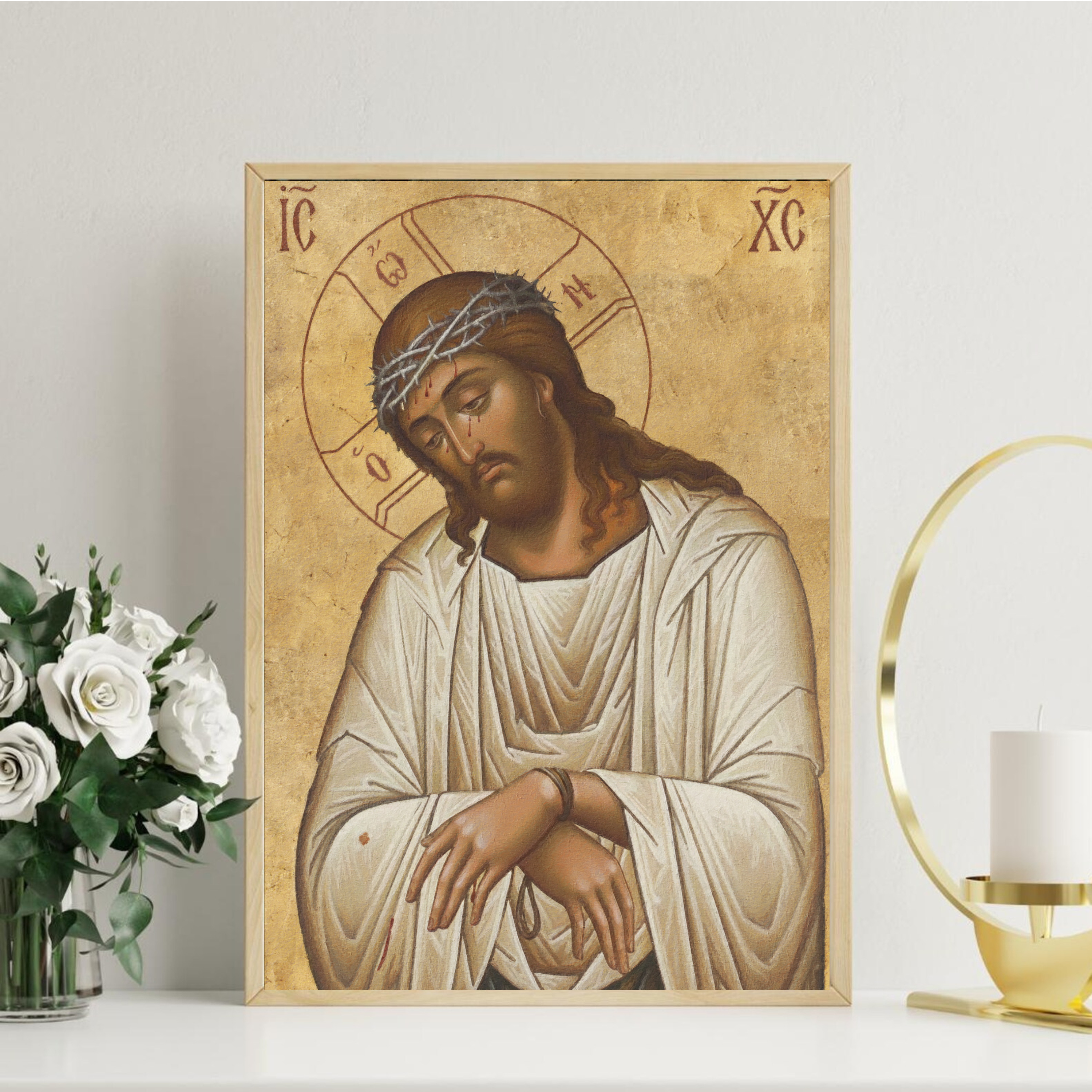 Christ the Bridegroom Orthodox Icon Print, Holy Week Prayer Gift, Holygraceart