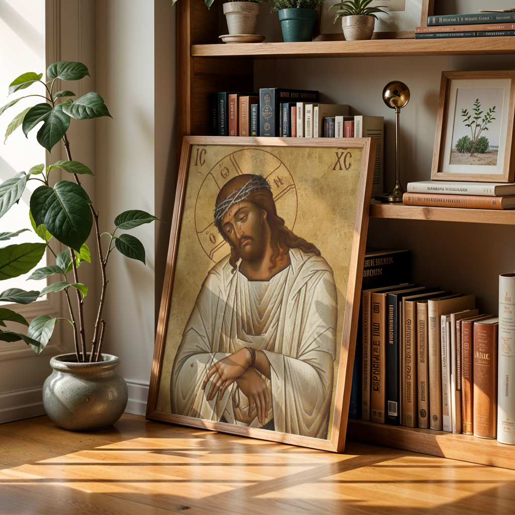 Christ the Bridegroom Orthodox Icon Print, Holy Week Prayer Gift, Holygraceart