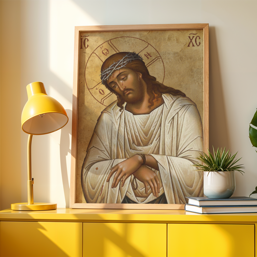 Christ the Bridegroom Orthodox Icon Print, Holy Week Prayer Gift, Holygraceart