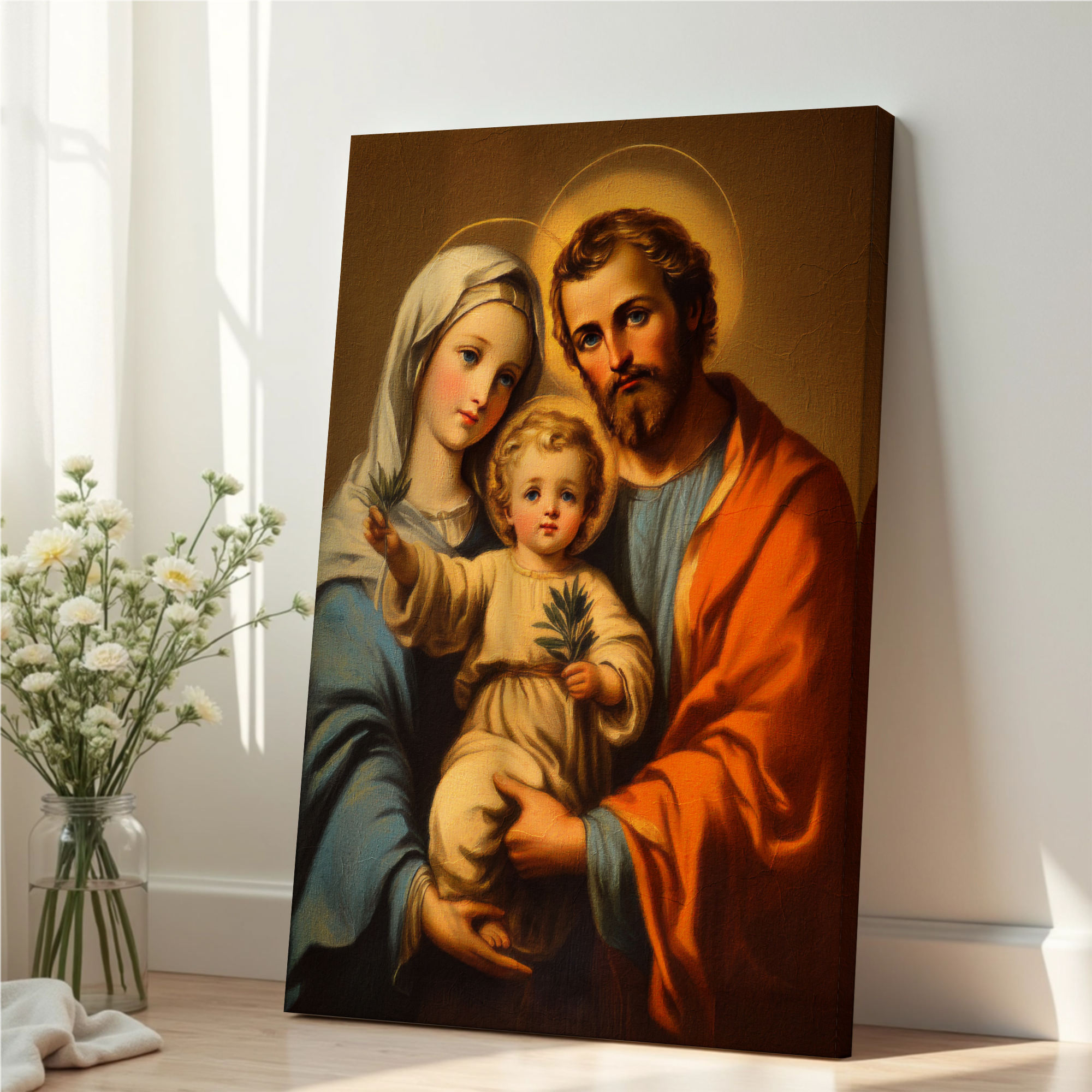 Holy Family Wall Art, Wedding and Housewarming Gift, Catholic Home Decor