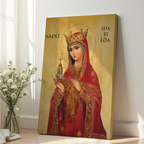 Saint Matilda Icon Wall Art, Christian Mother Gift Byzantine Decor, Holygraceart