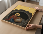Nativity Orthodox Icon Print, Christmas Gift, New Baby Gift, Sacred Home Decor