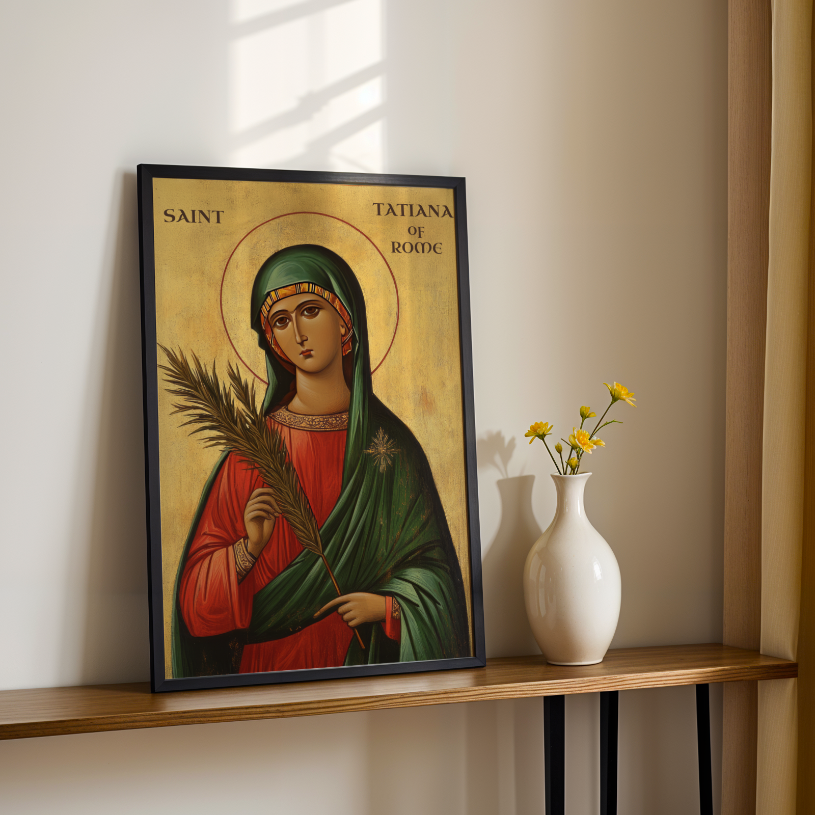 Saint Tatiana of Rome Icon Wall Art, Purity and Martyrdom Gift Orthodox Decor, Holygraceart