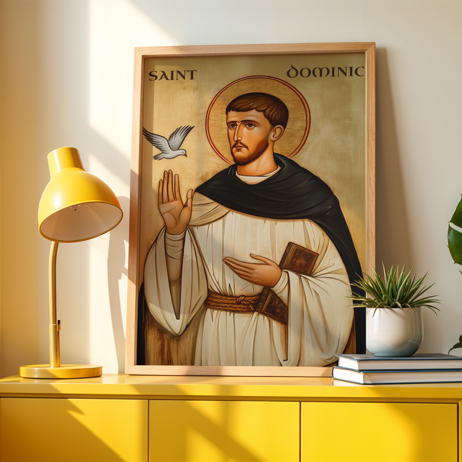 Saint Dominic Icon Print, Preacher Gift Orthodox Wall Art, Holygraceart
