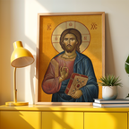 Christ Pantocrator Orthodox Icon Wall Art, Baptism & Confirmation Gift, Holygraceart