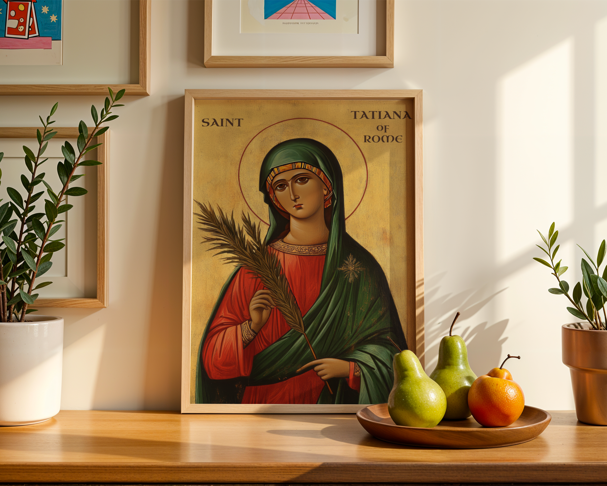 Saint Tatiana of Rome Icon Wall Art, Purity and Martyrdom Gift Orthodox Decor, Holygraceart