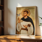 Saint Dominic Icon Print, Preacher Gift Orthodox Wall Art, Holygraceart