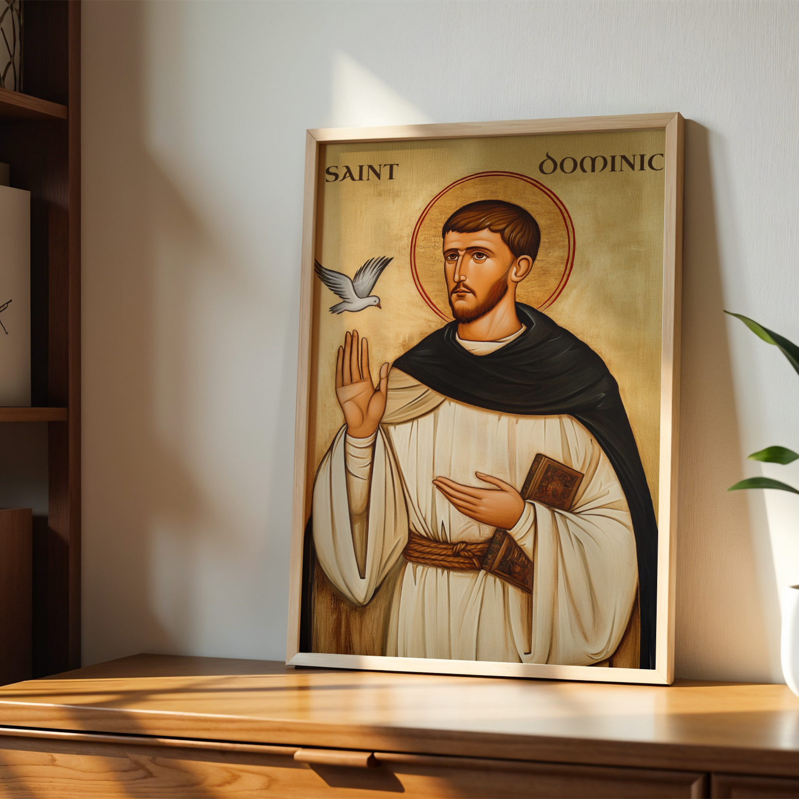 Saint Dominic Icon Print, Preacher Gift Orthodox Wall Art, Holygraceart