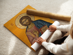 Christ Pantocrator Orthodox Icon Wall Art, Baptism & Confirmation Gift, Holygraceart