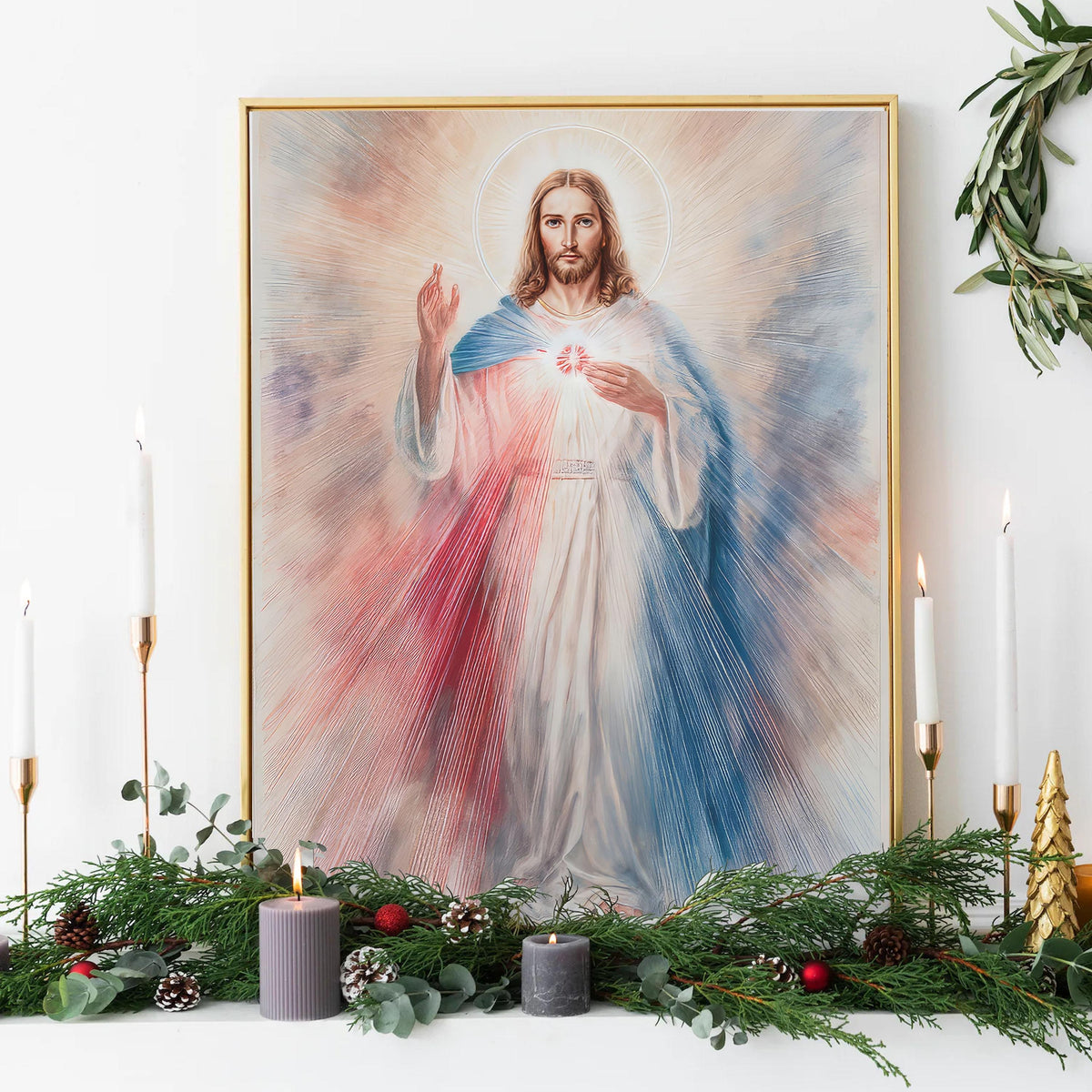Divine Mercy of Jesus Art Print: Catholic Home Decor