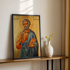 Saint Peter the Apostle Icon Wall Art, Church Leader Gift Orthodox Decor, Holygraceart