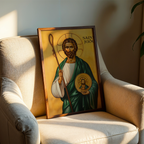 Saint Jude the Apostle Icon Wall Art, Patron of Hope Gift Orthodox Decor, Holygraceart