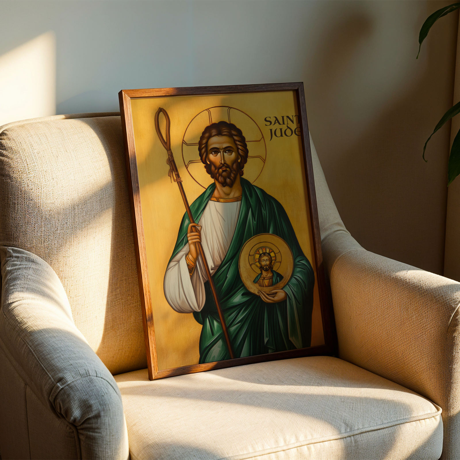 Saint Jude the Apostle Icon Wall Art, Patron of Hope Gift Orthodox Decor, Holygraceart