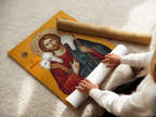 Jesus the Good Shepherd Orthodox Icon Print, Byzantine Devotional Gift, Holygraceart