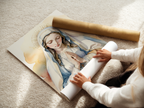 Virgin Mary Prayer Wall Art, Marian Devotion Gift, Catholic Home Decor, Holygraceart