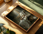 Resurrection Cross Canvas Print, Crown of Thorns, Easter Religious Wall Art