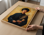 Blessed Andrew of Phu Yen Icon Print, Youth Faith Gift, Byzantine Wall Art