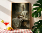 Resurrection Cross Canvas Print, Crown of Thorns, Easter Religious Wall Art