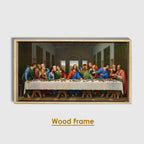 Last Supper Canvas Painting, Leonardo Da Vinci Inspired Christian Home Decor
