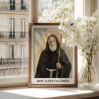 Saint Alexis Devotional Poster, Faith-Inspired Gift, Monastic Wall Decor, Holygraceart H283